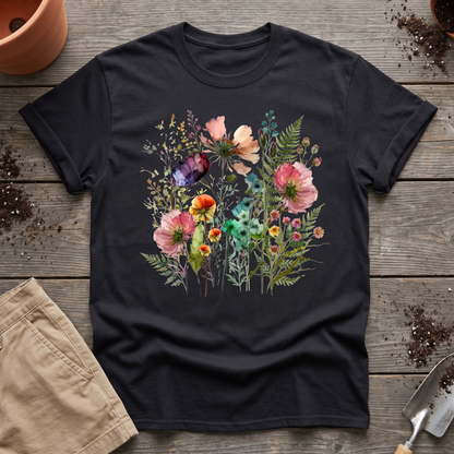 Watercolor Wildflowers T-Shirt