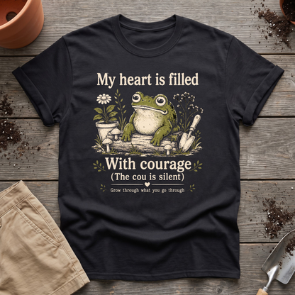 Garden Courage Frog T-Shirt