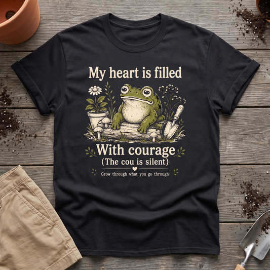Garden Courage Frog T-Shirt