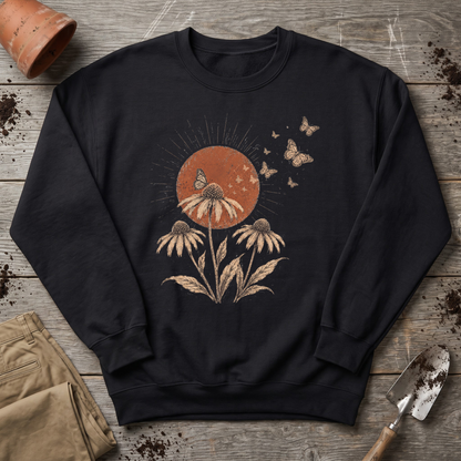 Coneflower Butterflies Sweatshirt