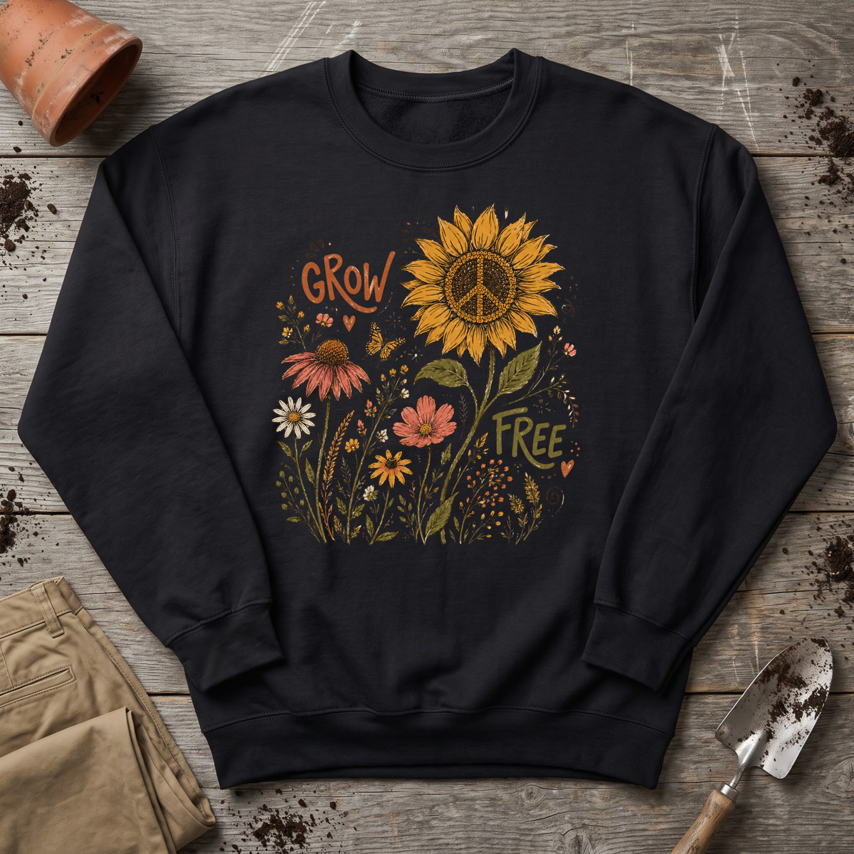 Grow Free Wildflowers Sweatshirt