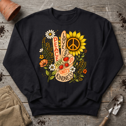 Flower Power Peace Sweatshirt