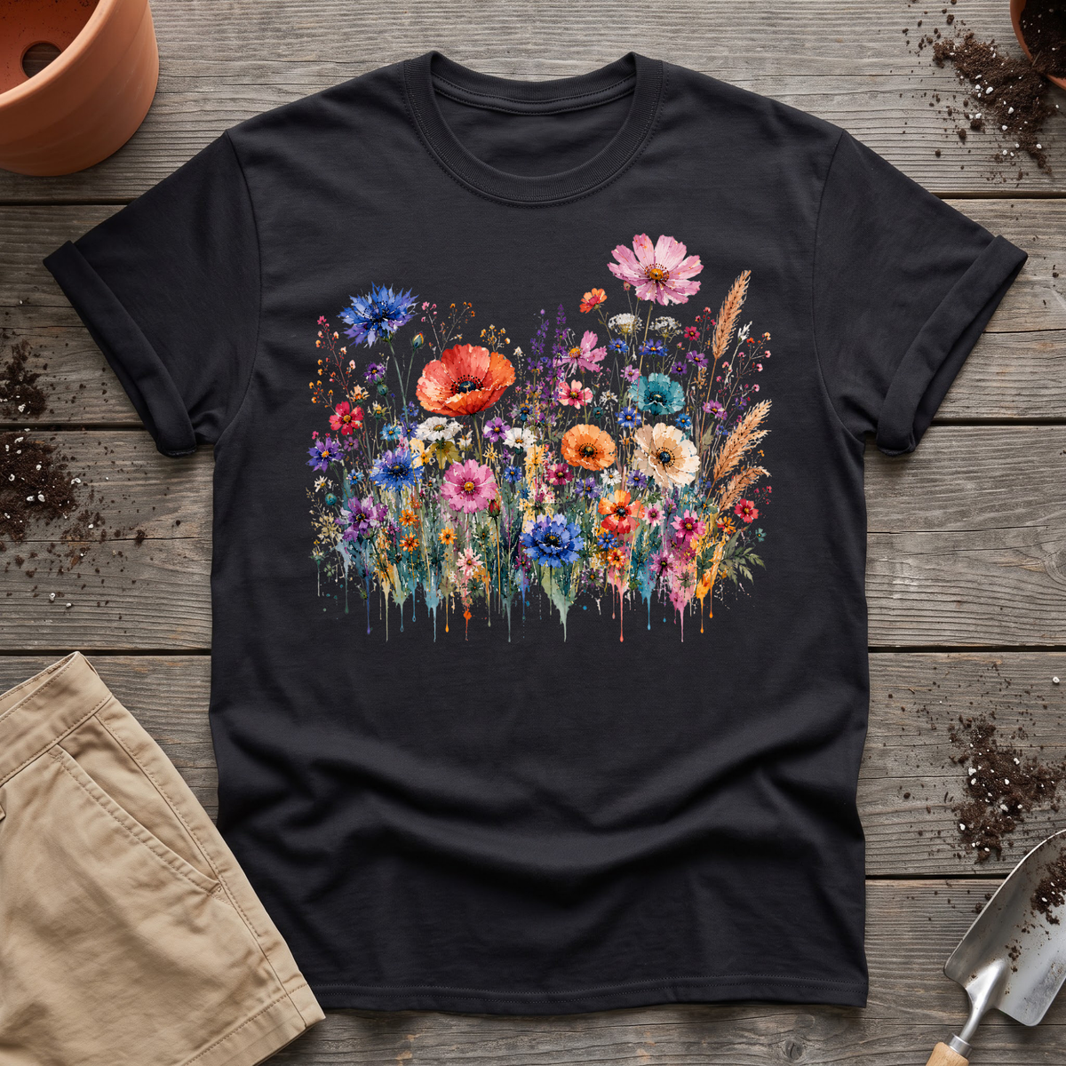 Watercolor Wildflowers T-Shirt