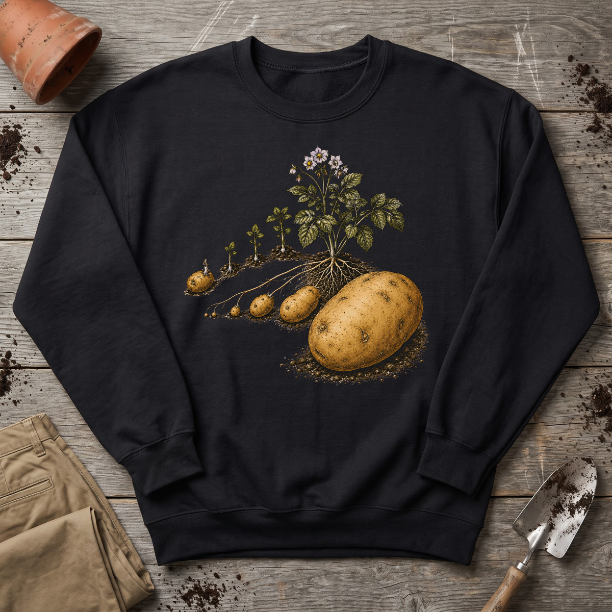 Potato Growing Cycle Sweatshirt