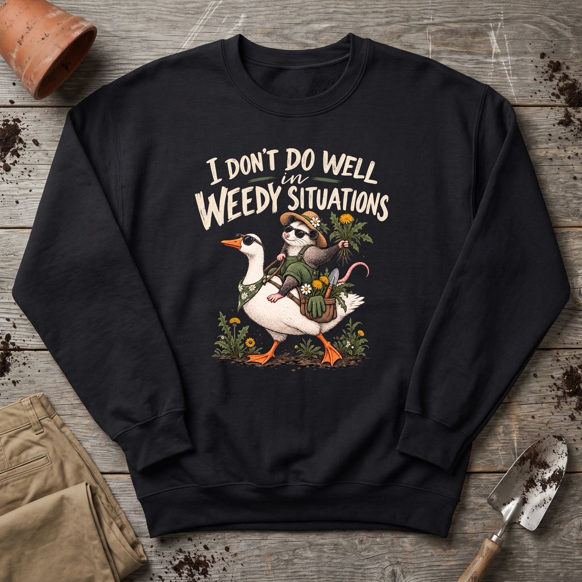 Weedy Situations Garden Sweatshirt