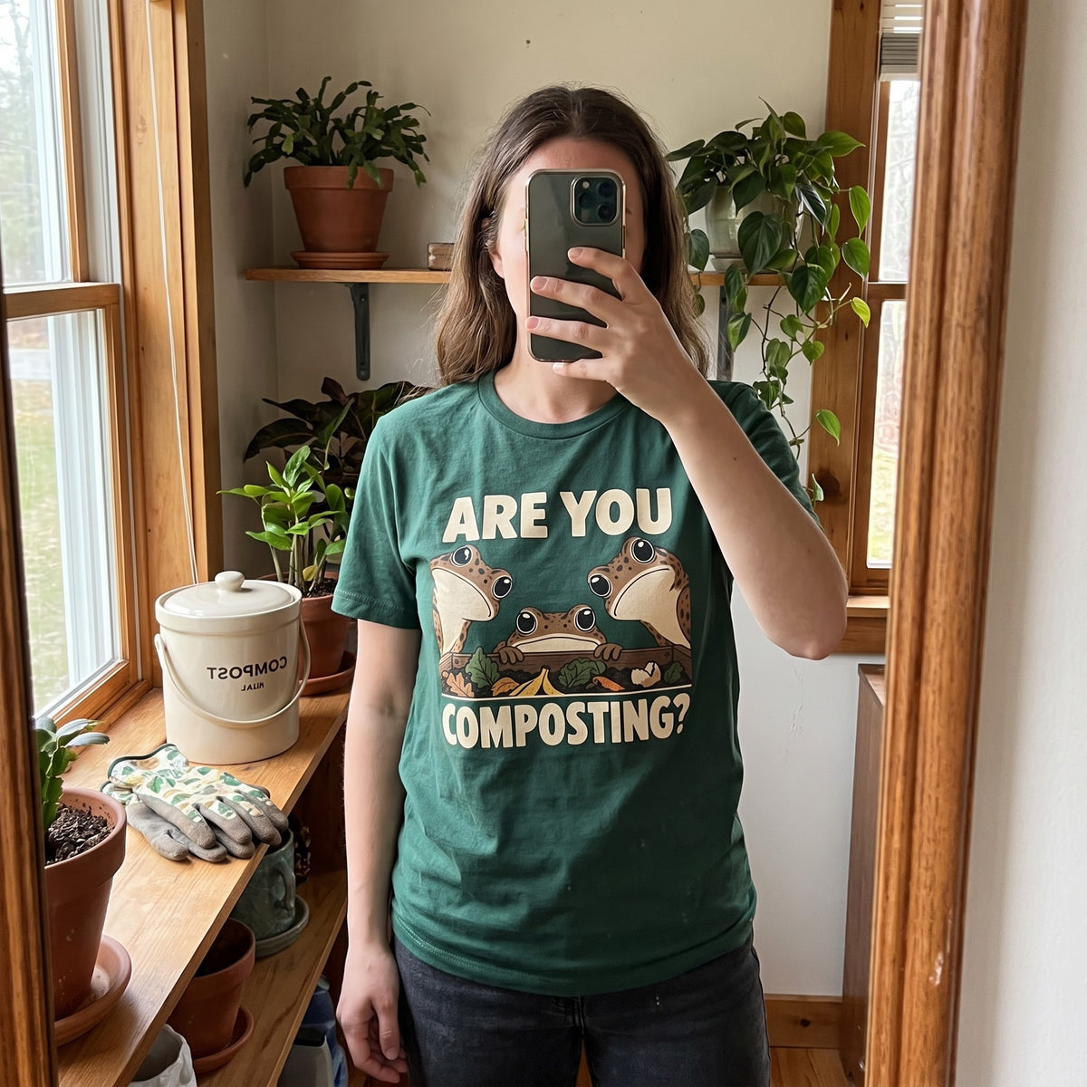 Are You Composting Frog T-Shirt