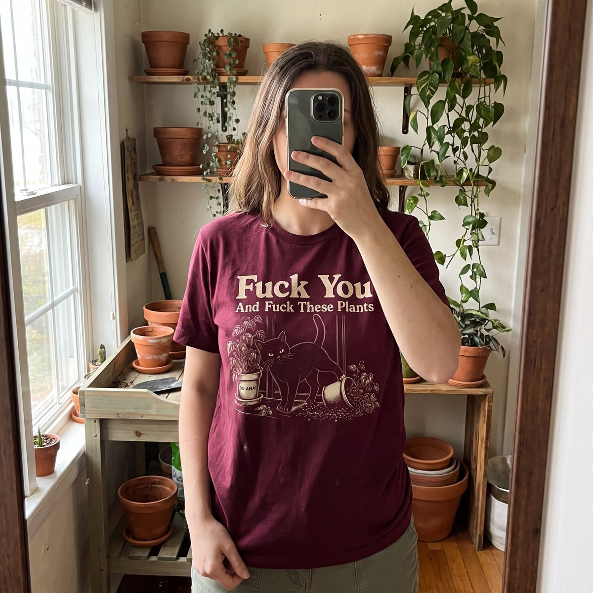 Cat vs Plants T-Shirt