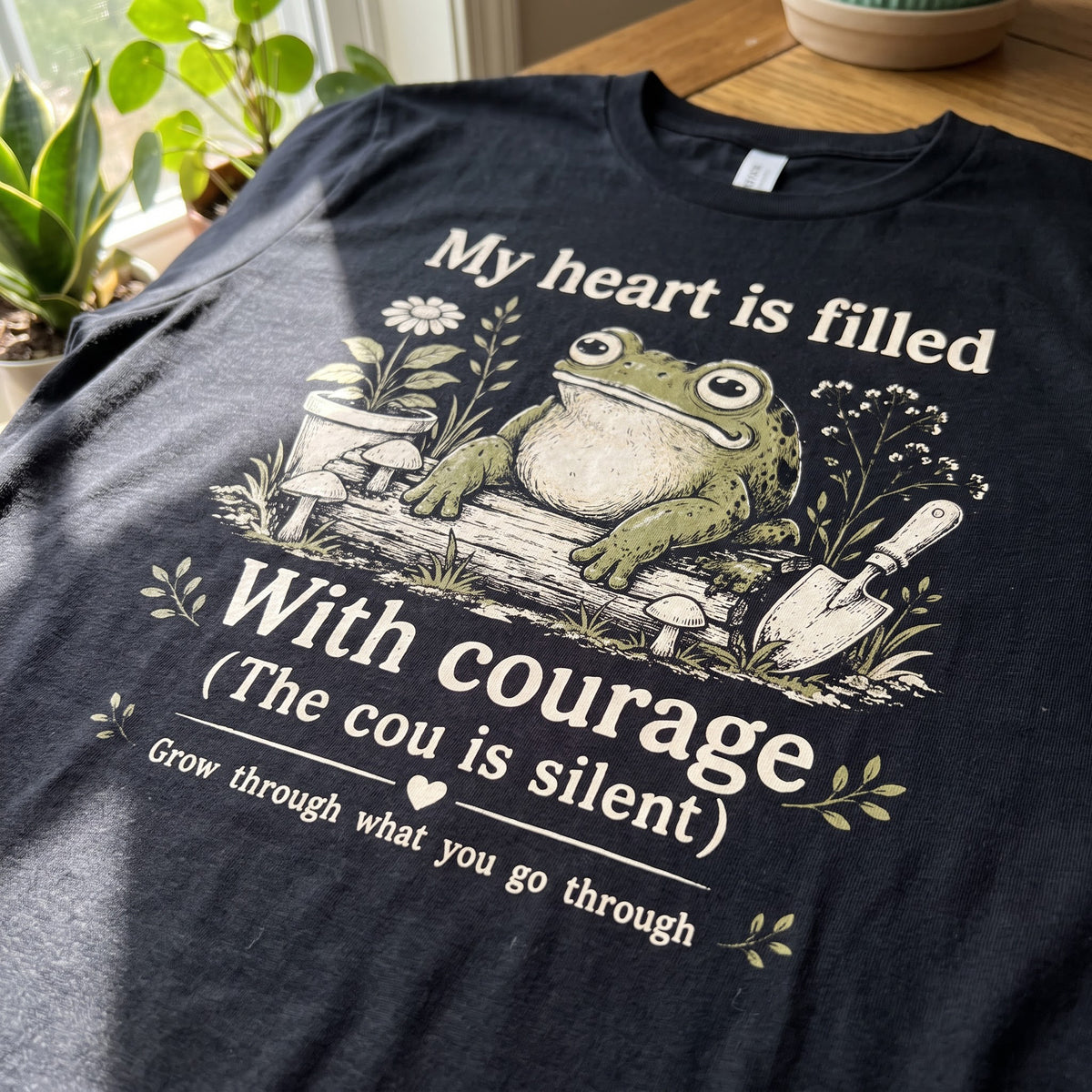 Garden Courage Frog T-Shirt