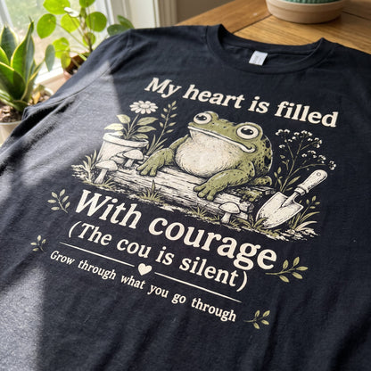 Garden Courage Frog T-Shirt