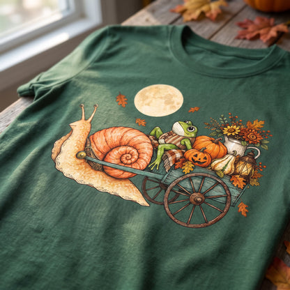 Moonlit Pumpkin Wagon T-Shirt