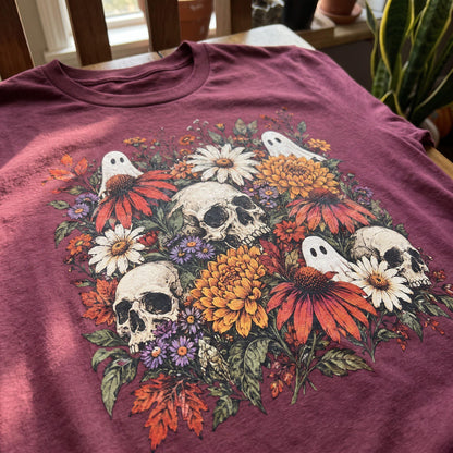 Ghostly Garden Blooms T-Shirt