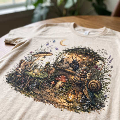 Moonlit Garden Café T-Shirt