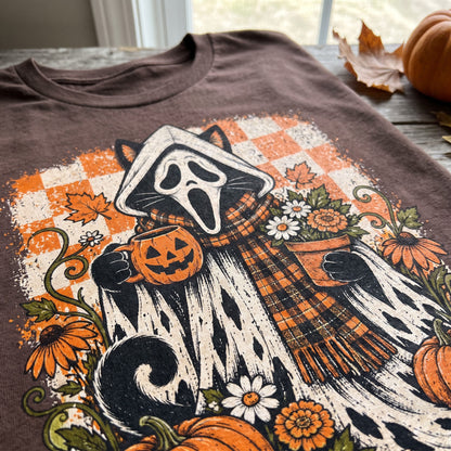 Spooky Garden Cat T-Shirt
