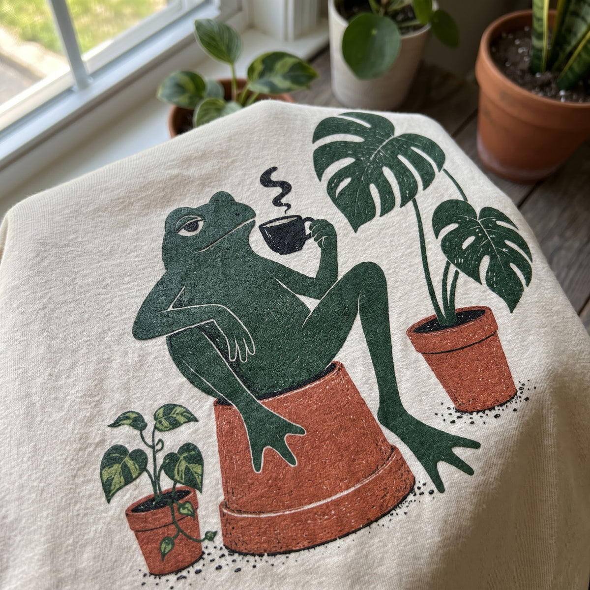Plant Frog Coffee T-Shirt