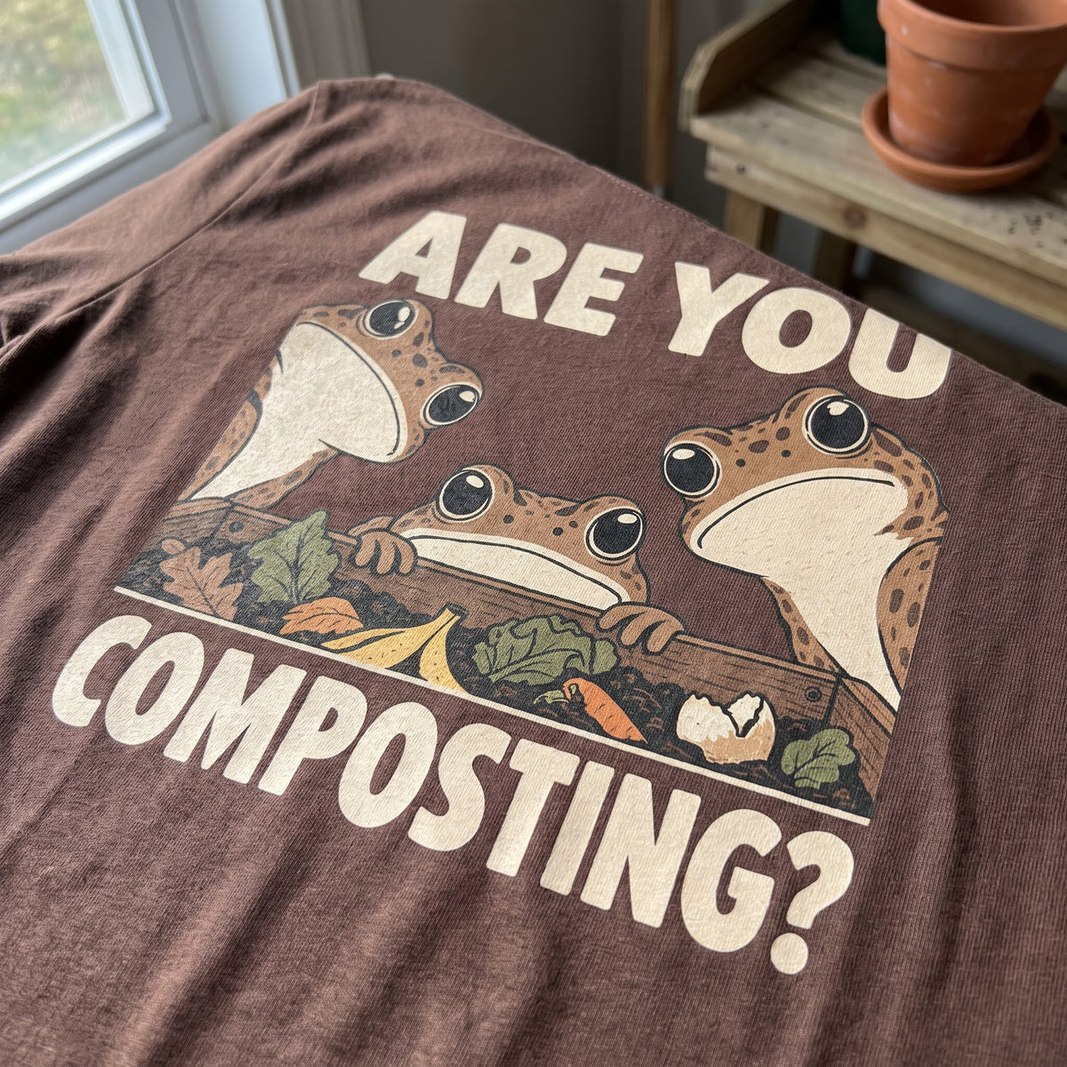 Are You Composting Frog T-Shirt