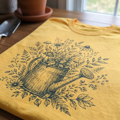 Botanical Watering Can T-Shirt