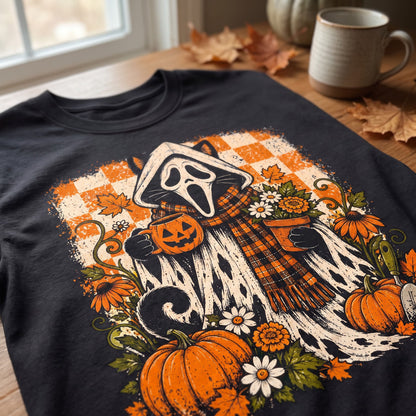 Spooky Garden Cat T-Shirt