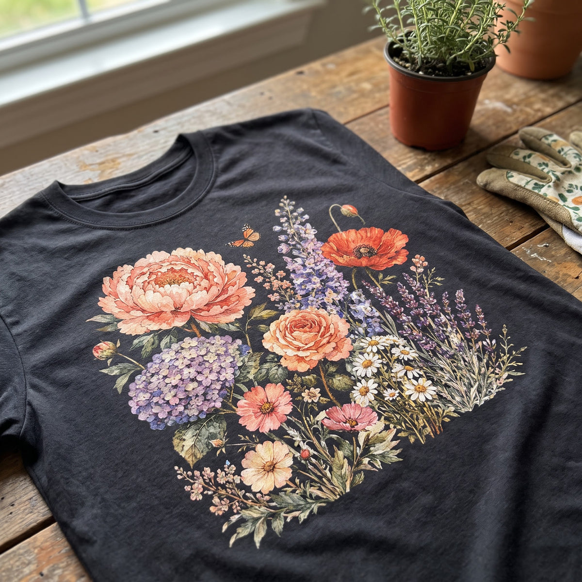 Vintage Garden Bouquet T-Shirt