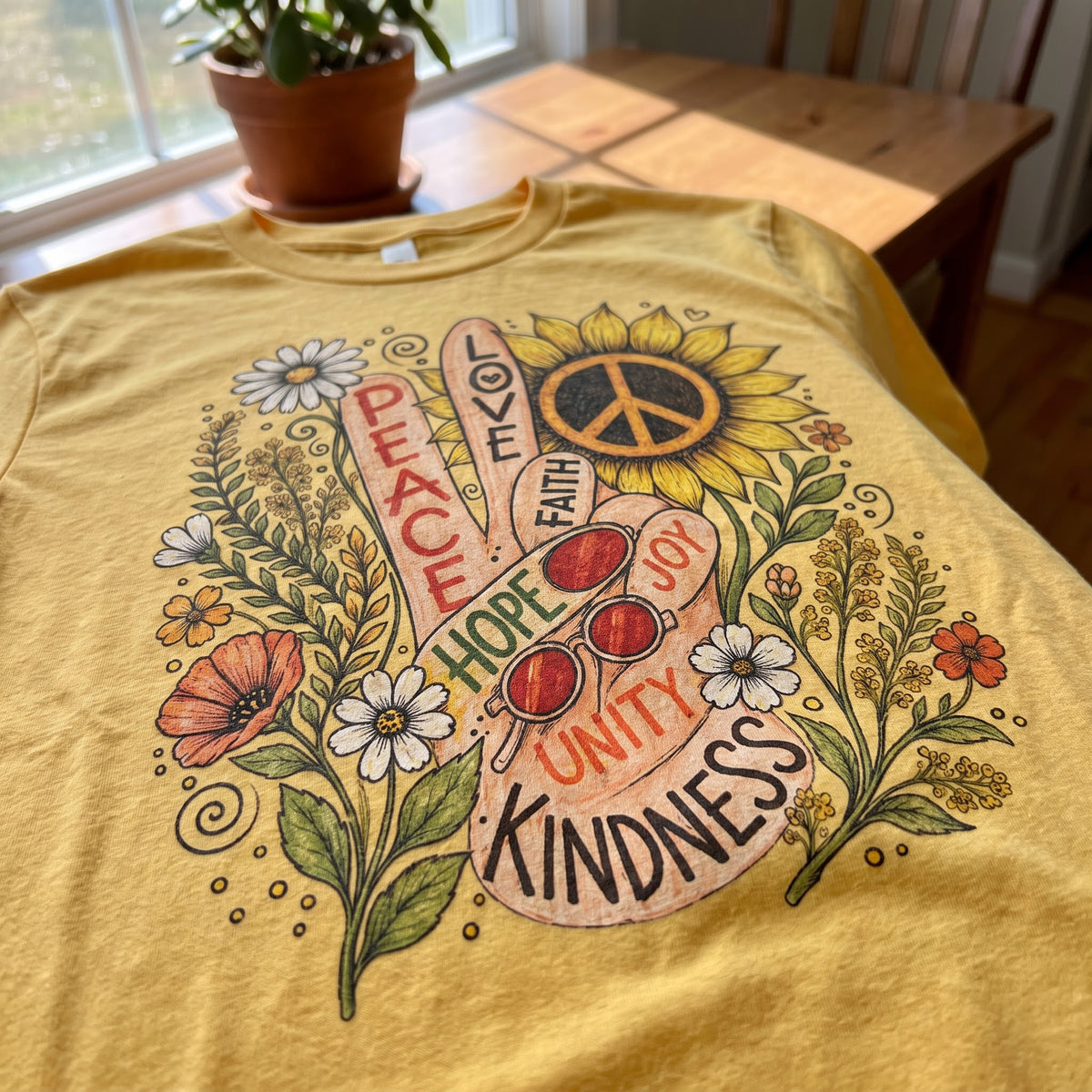 Flower Power Peace T-Shirt