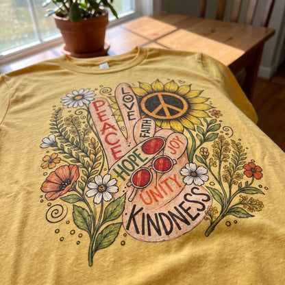 Flower Power Peace T-Shirt