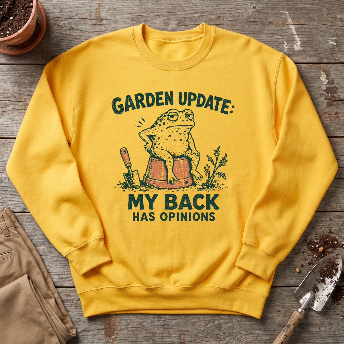 Gardening Back Pain Sweatshirt