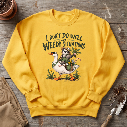 Weedy Situations Garden Sweatshirt
