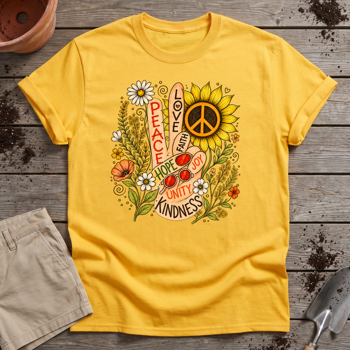Flower Power Peace T-Shirt