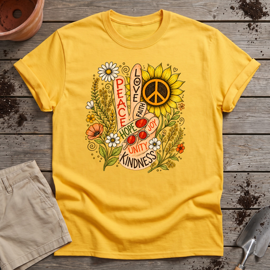 Flower Power Peace T-Shirt
