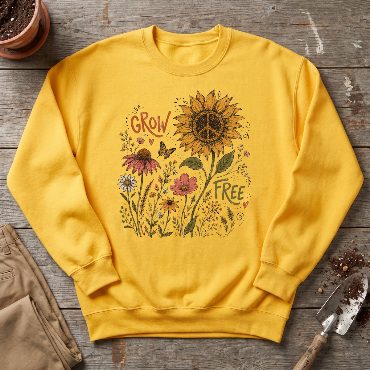 Grow Free Wildflowers Sweatshirt
