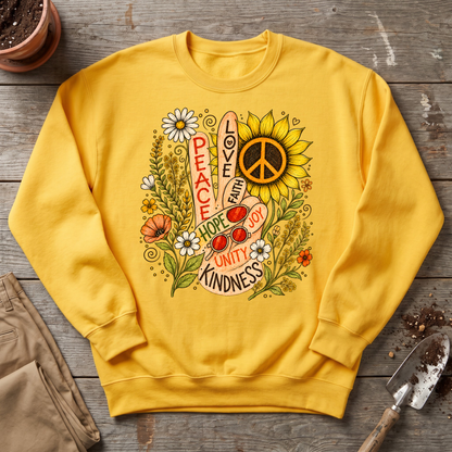 Flower Power Peace Sweatshirt
