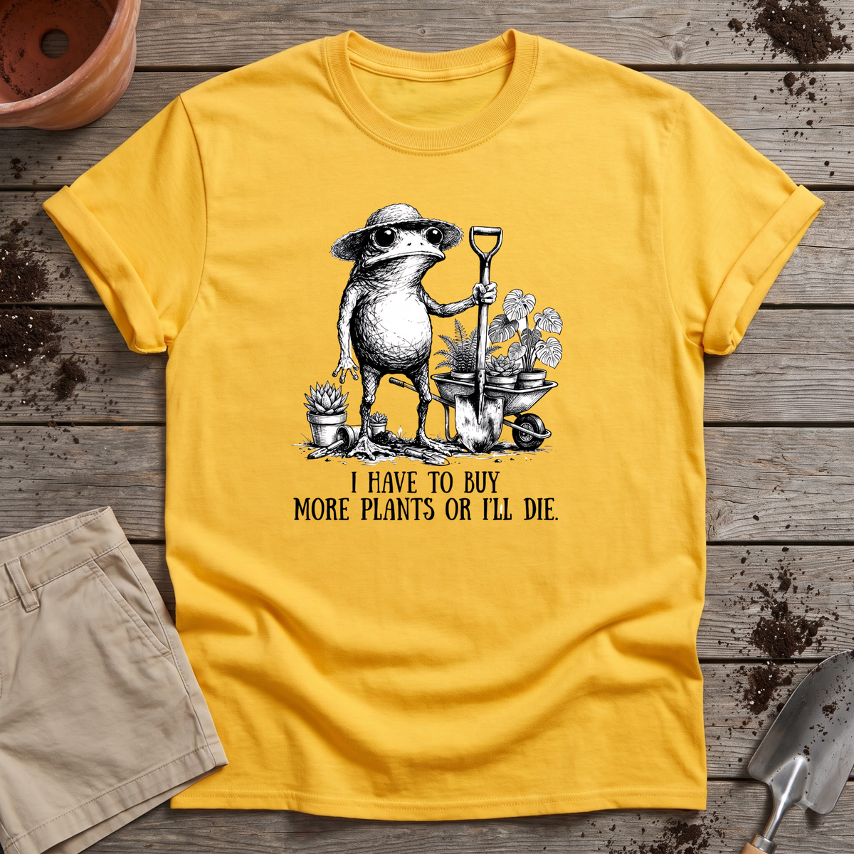Funny Frog Plant Lover T-Shirt