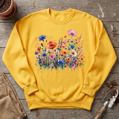 Watercolor Wildflowers Sweatshirt