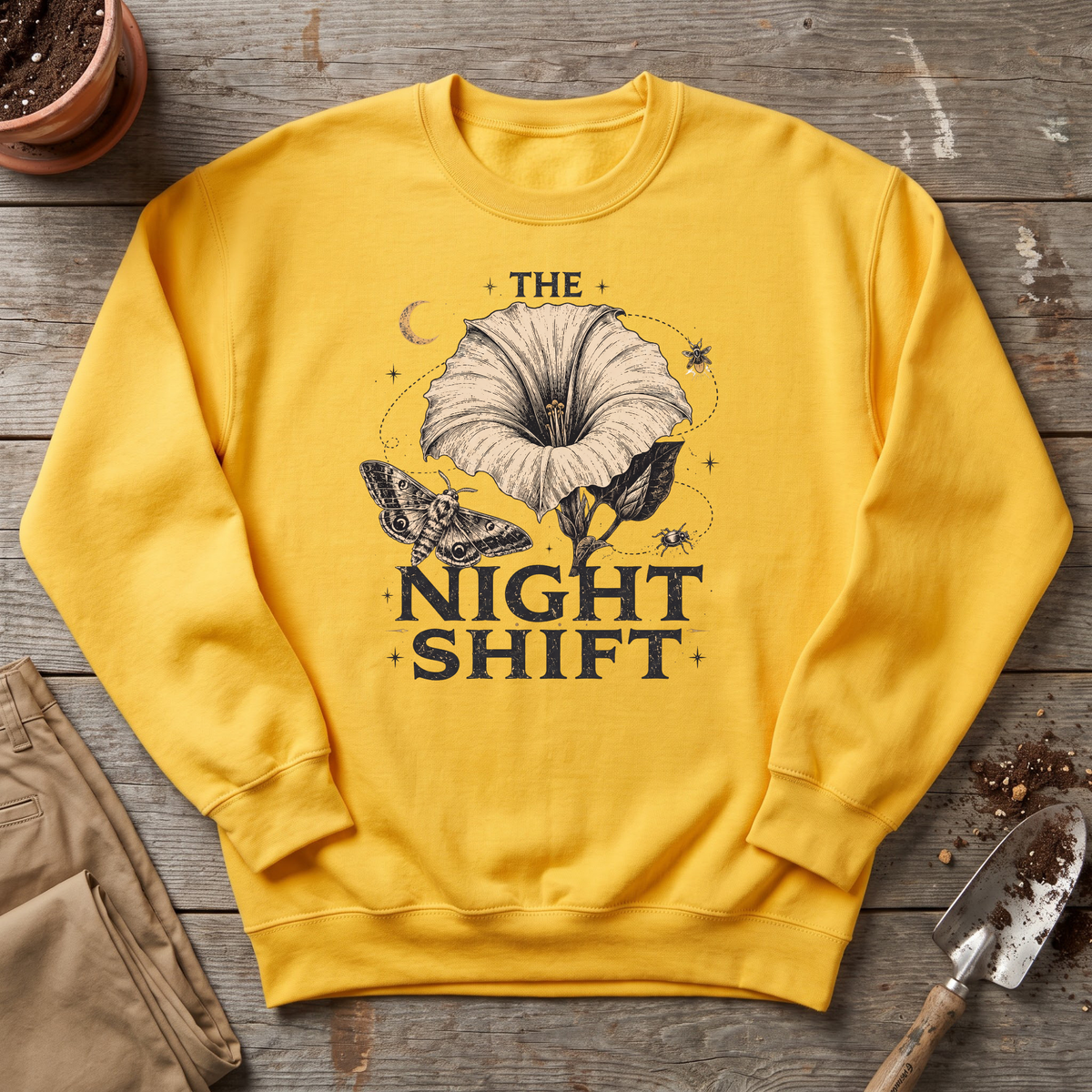 Night Shift Pollinators Sweatshirt