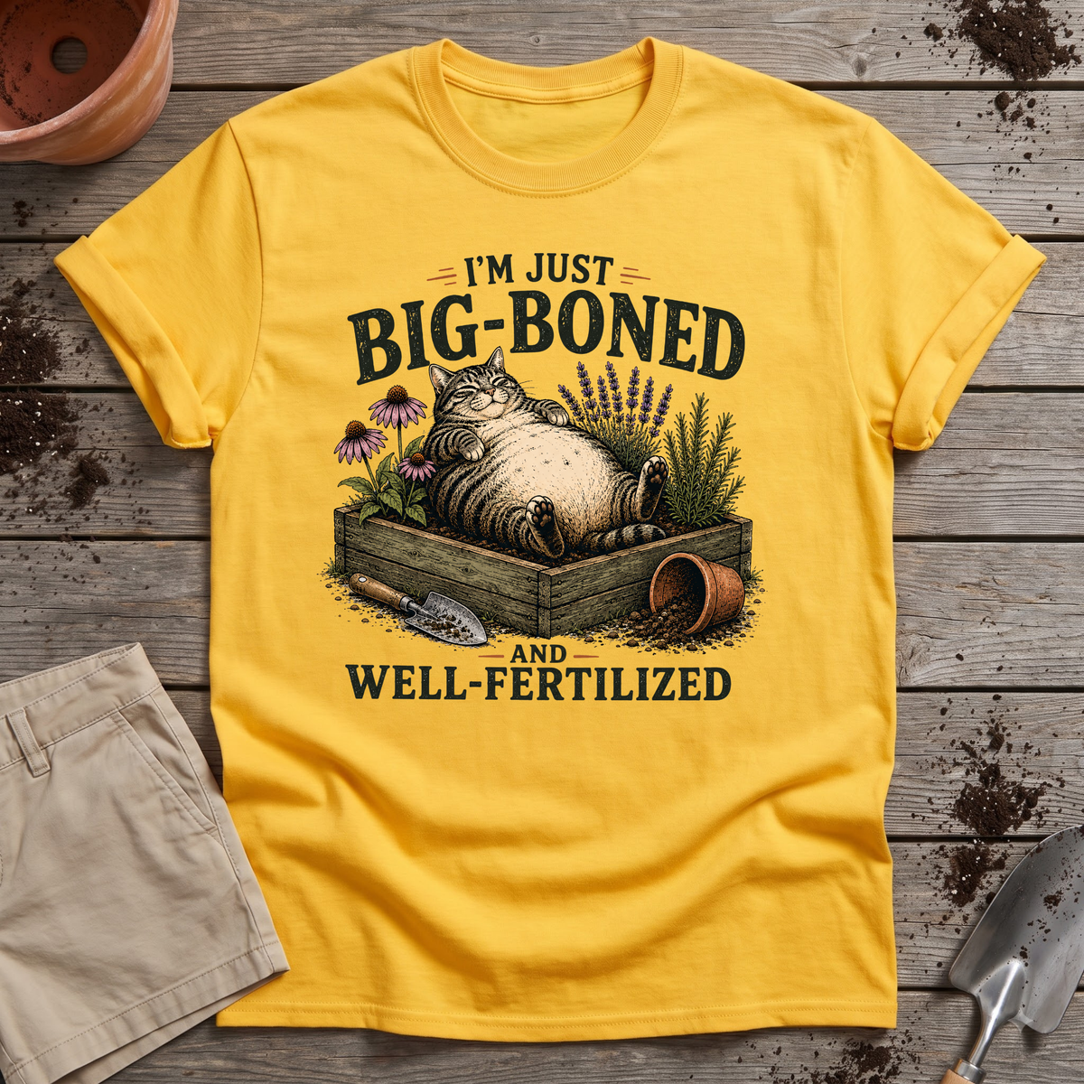 Well-Fertilized Garden Cat T-Shirt