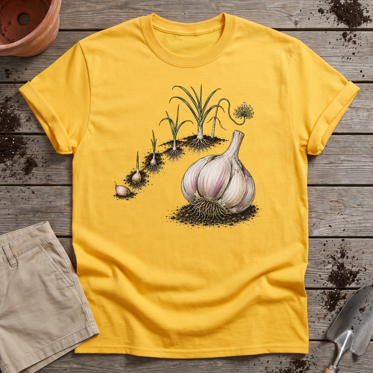 Garlic Growing Cycle T-Shirt