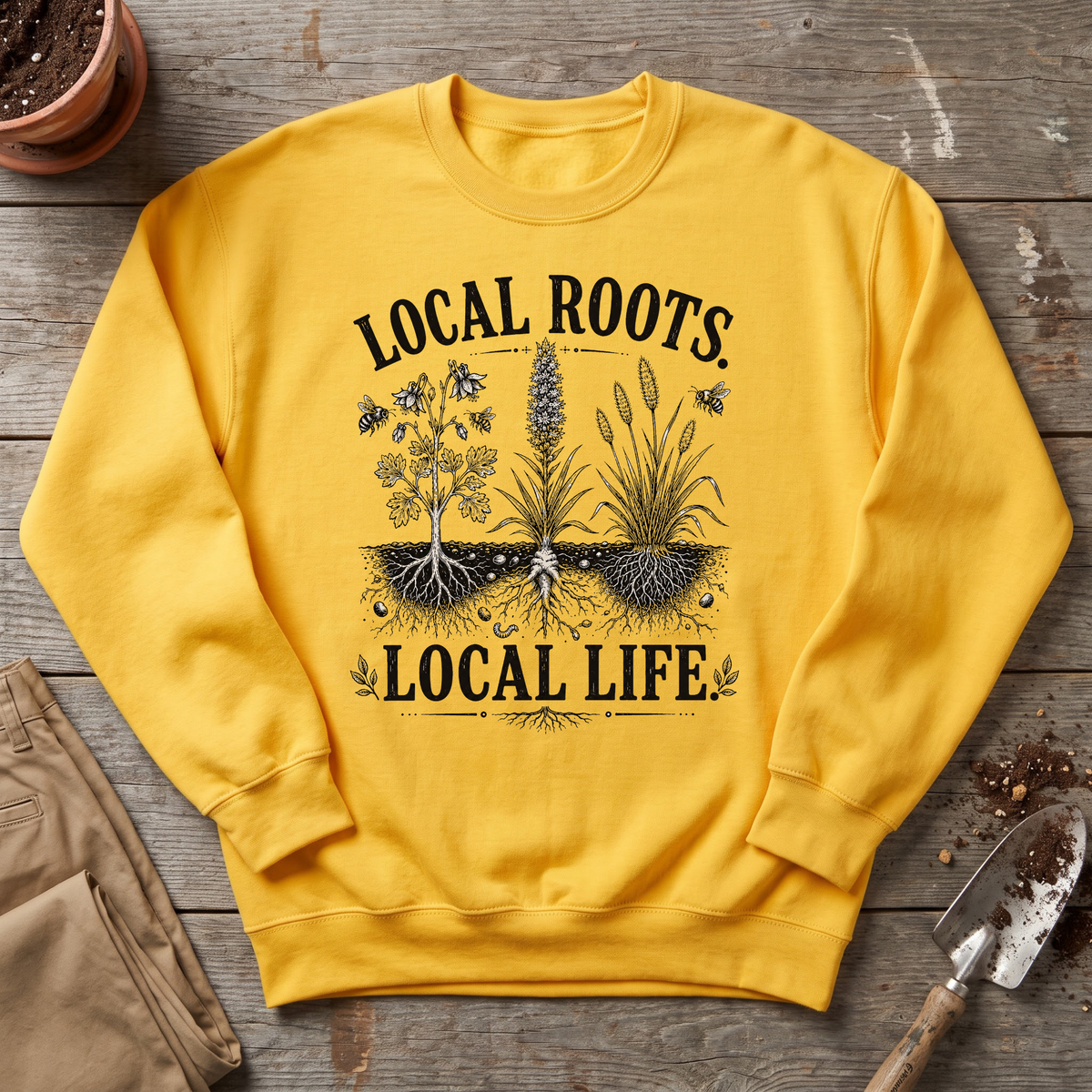 Local Roots Native Garden Sweatshirt