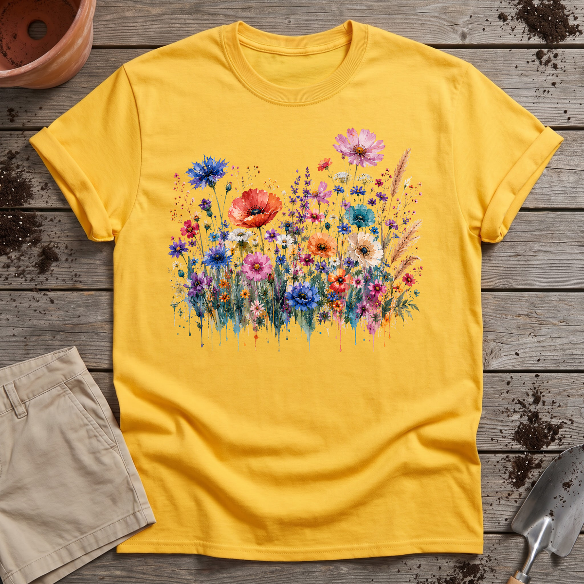 Watercolor Wildflowers T-Shirt