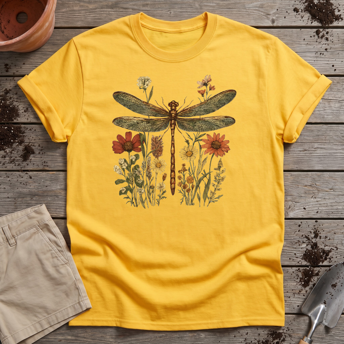 Dragonfly Wildflowers T‑Shirt