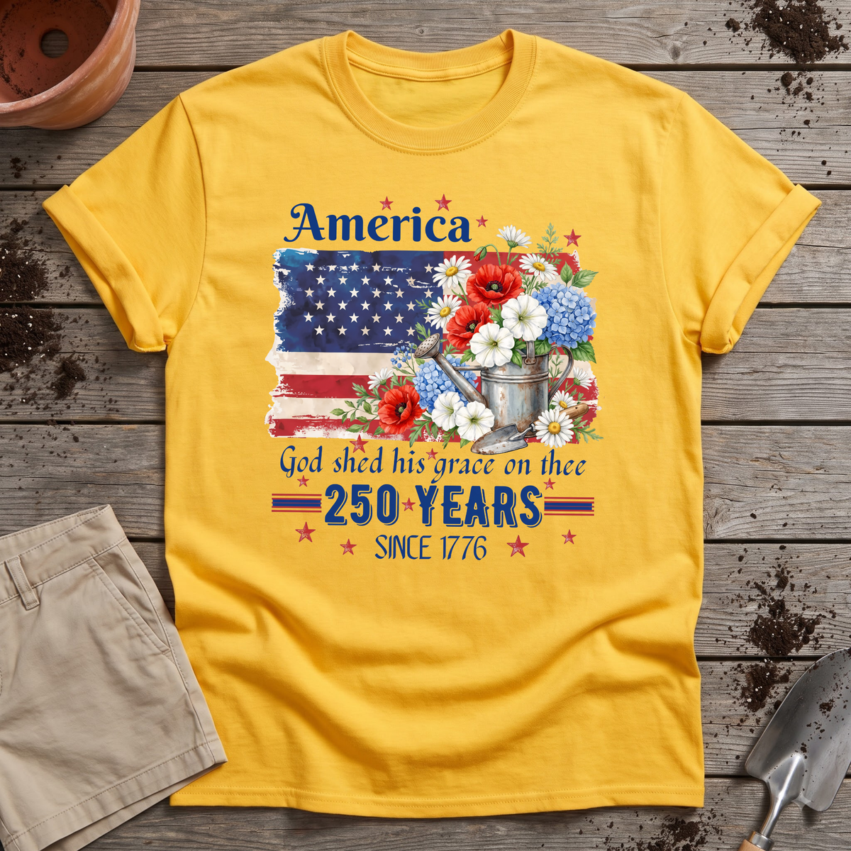Grace in Bloom America T-Shirt