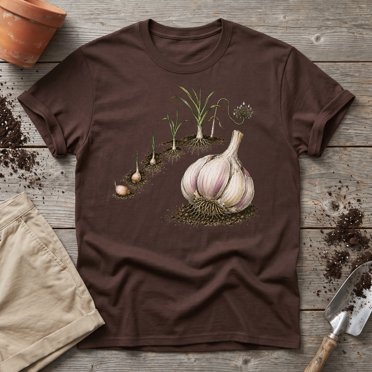 Garlic Growing Cycle T-Shirt