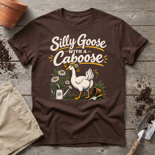 Silly Goose Caboose Garden T-Shirt