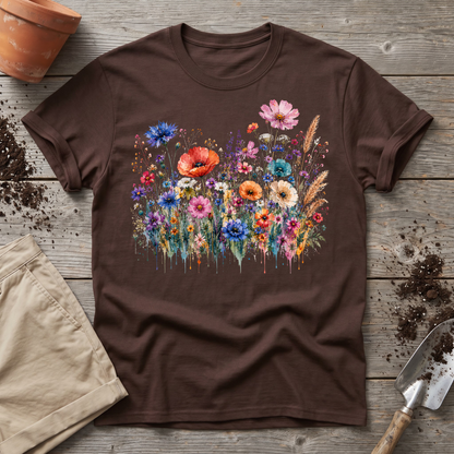 Watercolor Wildflowers T-Shirt