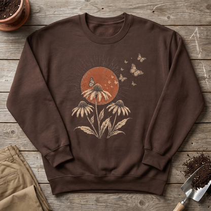Coneflower Butterflies Sweatshirt
