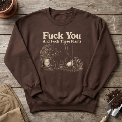Cat vs Plants Sweatshirt