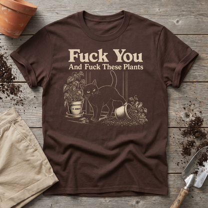 Cat vs Plants T-Shirt