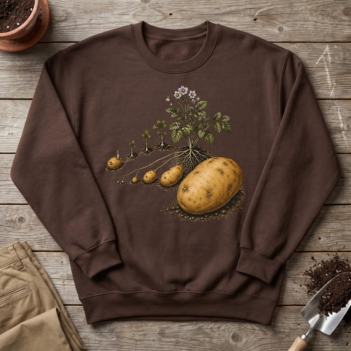 Potato Growing Cycle Sweatshirt