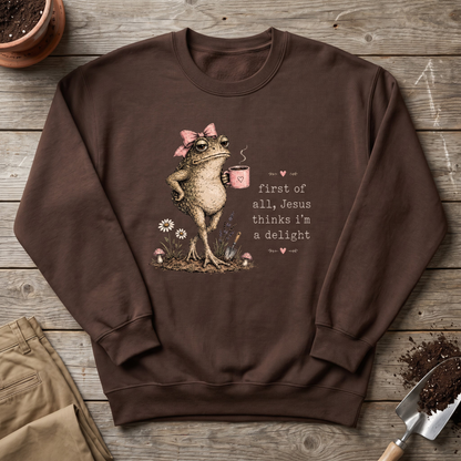 Jesus Thinks I’m a Delight Sweatshirt