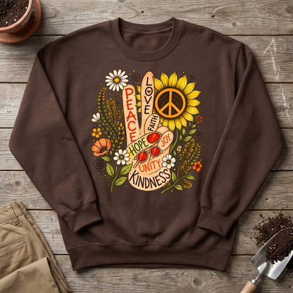 Flower Power Peace Sweatshirt