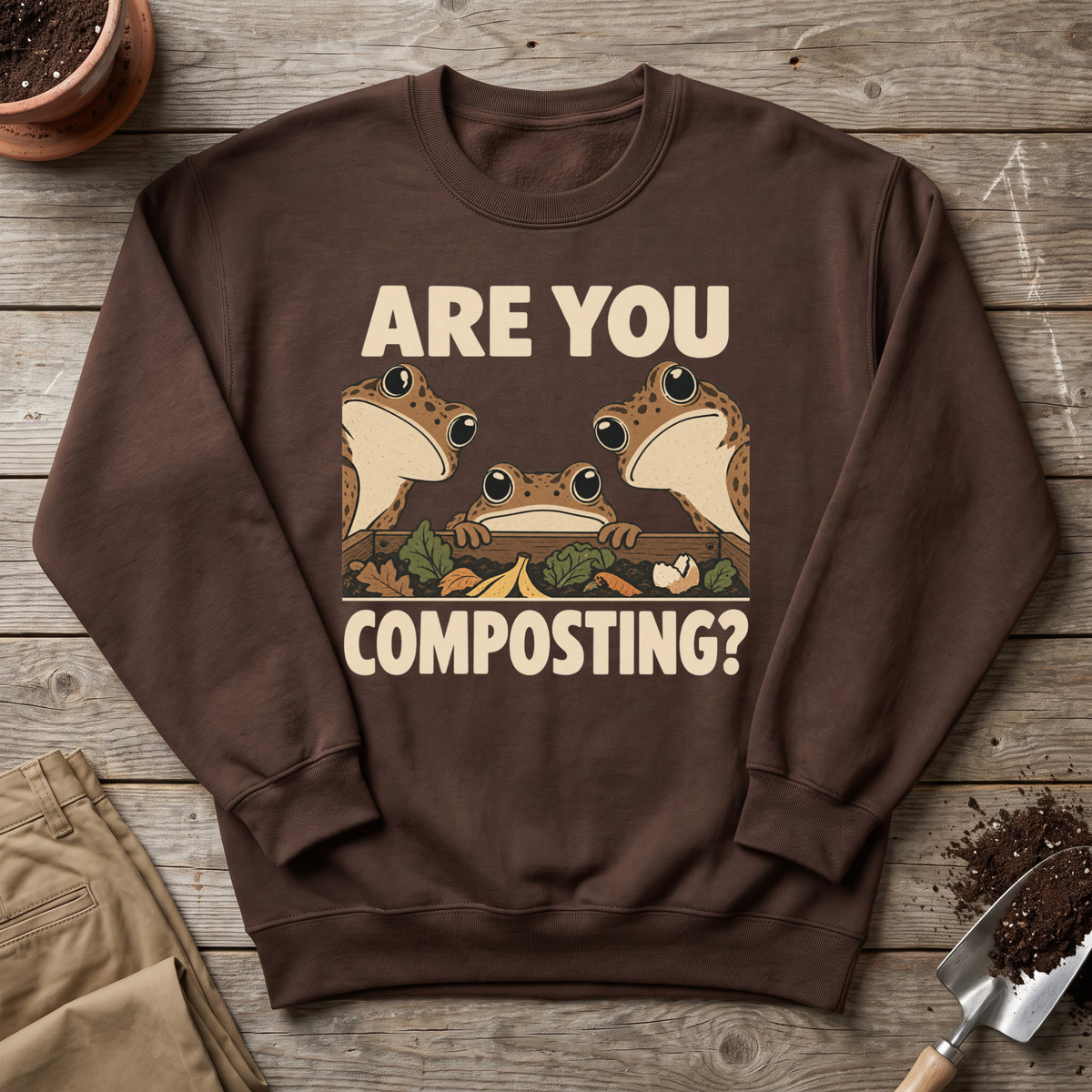 Are You Composting Frog Sweatshirt