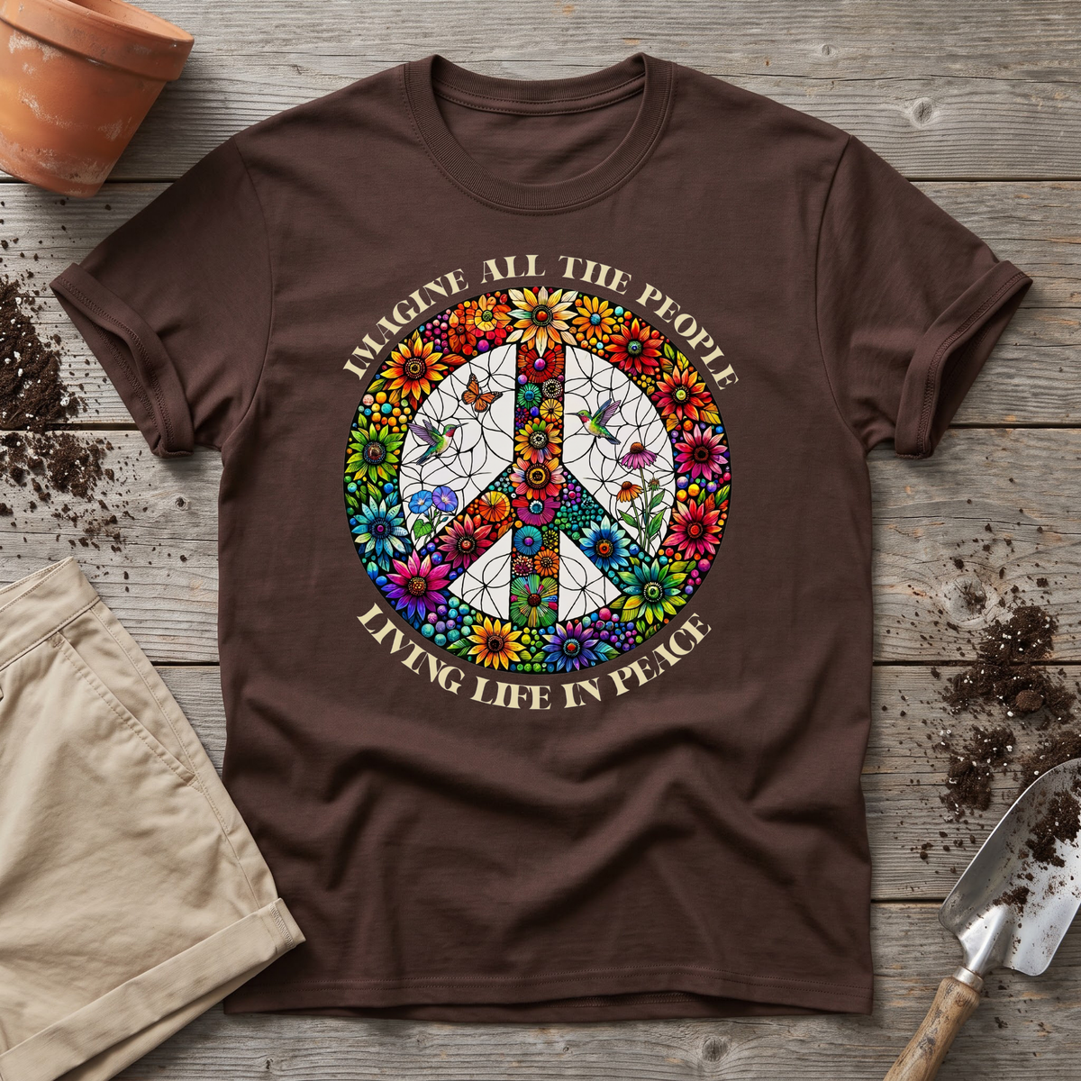 Groovy Peace Plant T-Shirt